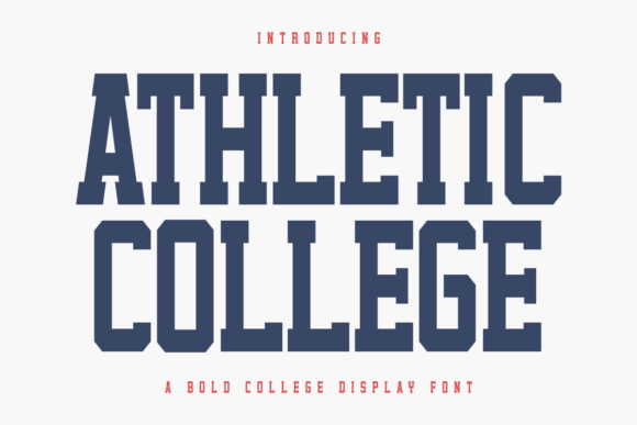 Athletic College: The Varsity Display Font for Modern Designers