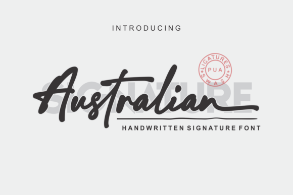 Australian Signature: A Natural and Classy Font for Elegant Designs