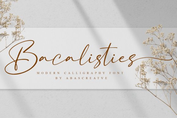Bacalisties: A Stylish Handwritten Font for Modern Design