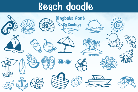 Beach Doodle: A Playful Typeface for Creative Projects