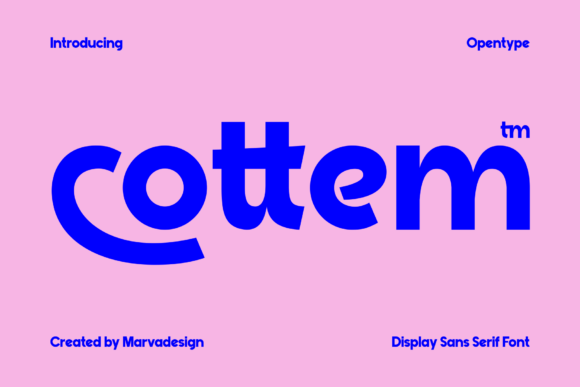 Cottem: Bold Sans Serif for Modern Branding