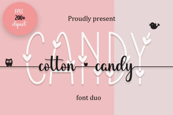 Cotton Candy: A Sweet Blend of Playful & Elegant Typography