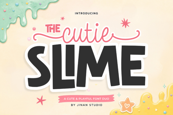 Discovering the Playful Charm of the Cutie Slime Font Duo
