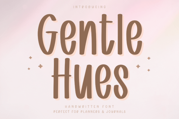 Gentle Hues: A Soft Handwritten Font for Calm Design