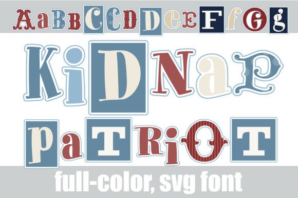 Kidnap Patriot: A Vintage Ransom Note Font