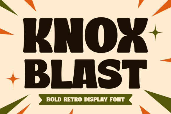 Knox Blast: A Bold Retro Font for Eye-Catching Designs