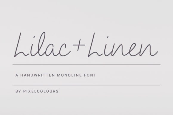 Lilac and Linen: Discovering the Beauty of Handwritten Script Fonts