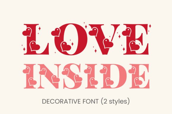 Love Inside: A Playful Font for Heartfelt Designs