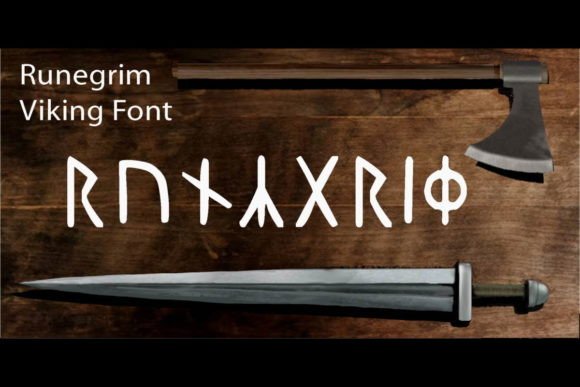 Runegrim: Viking Rune Script Font for Bold Designs