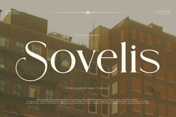 Sovelis: A Typeface of Modern Architectural Sophistication