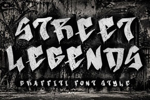 Street Legends: A Modern Graffiti Typeface for Bold Designs