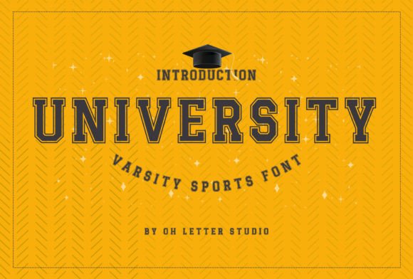 University: The Bold Sports Display Font for Dynamic Designs