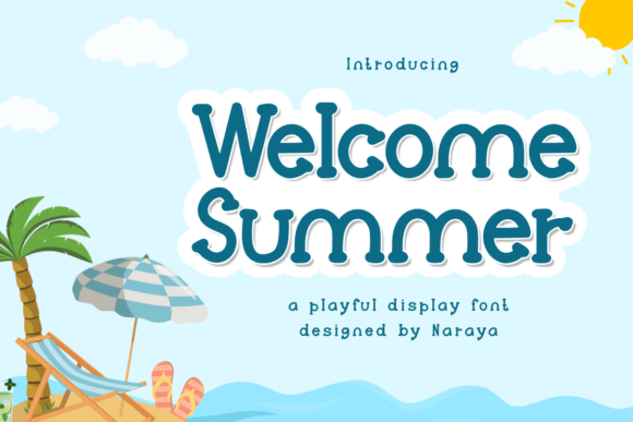Welcome Summer: A Playful Font for Creative Projects