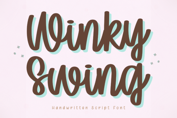 Winky Swing: A Playful Handwritten Font for Creative Projects